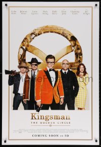 5t493 KINGSMAN: THE GOLDEN CIRCLE style C int'l advance DS 1sh 2017 Colin Firth, Julianne Moore, Egerton!