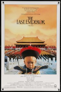 5t507 LAST EMPEROR 1sh 1987 Bernardo Bertolucci epic, great image of young emperor w/army!