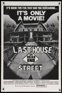 5t508 LAST HOUSE ON DEAD END STREET 1sh 1977 evil that had you screaming is back, it's only a movie