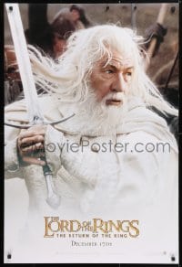 5t541 LORD OF THE RINGS: THE RETURN OF THE KING teaser DS 1sh 2003 Ian McKellan as Gandalf!