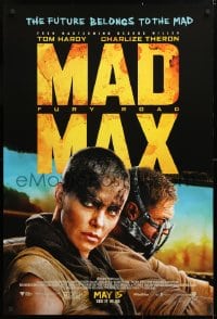 5t550 MAD MAX: FURY ROAD advance DS 1sh 2015 great cast image of Tom Hardy, Charlize Theron!