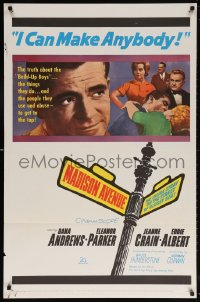 5t552 MADISON AVENUE 1sh 1961 Dana Andrews wants Eleanor Parker to be nice to him!