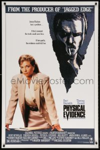 5t660 PHYSICAL EVIDENCE 1sh 1989 cool image of smoking Burt Reynolds, Theresa Russell!