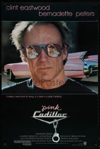 5t661 PINK CADILLAC 1sh 1989 Clint Eastwood is a real man wearing really cool shades!