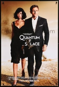 5t688 QUANTUM OF SOLACE advance 1sh 2008 Daniel Craig as James Bond, sexy Olga Kurylenko!