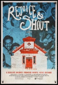 5t710 REJOICE & SHOUT DS 1sh 2010 Smokey Robinson, Andrae Crouch, cool image of country church!