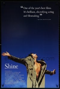 5t773 SHINE 1sh 1996 Australian biography of pianist David Helfgott starring Geoffrey Rush!