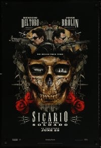 5t777 SICARIO: DAY OF THE SOLDADO teaser DS 1sh 2018 Benicio Del Toro, Josh Brolin, Santa Muerte!