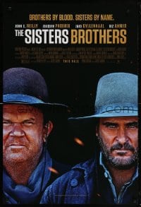 5t783 SISTERS BROTHERS advance DS 1sh 2018 close-up image of John C. Reilly and Joaquin Phoenix!