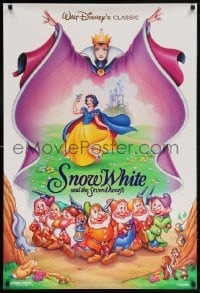 5t789 SNOW WHITE & THE SEVEN DWARFS DS 1sh R1993 Disney animated cartoon fantasy classic!