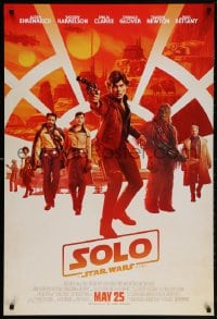 5t795 SOLO advance DS 1sh 2018 A Star Wars Story, Ron Howard, Ehrenreich, top cast, Chewbacca!
