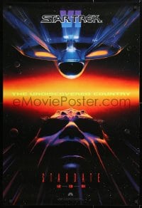 5t830 STAR TREK VI teaser 1sh 1991 William Shatner, Leonard Nimoy, Stardate 12-13-91!