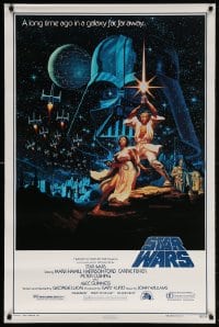 5t838 STAR WARS style B Kilian fan club 1sh R1992 George Lucas, art by Greg and Tim Hildebrandt!