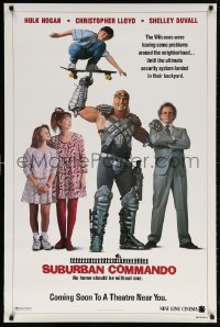5t851 SUBURBAN COMMANDO teaser 1sh 1991 Hulk Hogan, Christopher Lloyd, Shelley Duvall