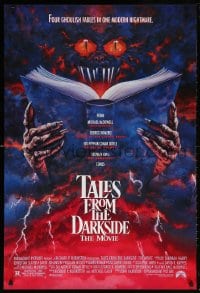 5t864 TALES FROM THE DARKSIDE 1sh 1990 George Romero & Stephen King, creepy art of demon!