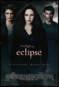 5t923 TWILIGHT SAGA: ECLIPSE advance DS 1sh 2010 Kristen Stewart, Robert Pattinson, Lautner!