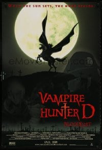 5t942 VAMPIRE HUNTER D BLOODLUST advance 1sh 2000 Yoshiaki Kawajiri, great anime image!