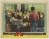 5w207 12 ANGRY MEN LC #2 1957 Henry Fonda classic, 11 jurors vote guilty and one votes not guilty!