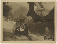 5w209 3 JUMPS AHEAD LC 1923 great romantic image of Tom Mix & Alma Bennett, early John Ford!
