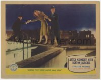 5w226 AFTER MIDNIGHT WITH BOSTON BLACKIE LC 1943 Chester Morris & Stone help Savage across roof!