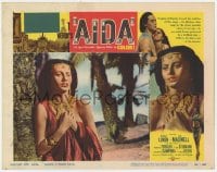 5w227 AIDA LC #8 1954 close up of beautiful Sophia Loren looking worried on the beach!