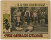 5w250 ARIZONA CYCLONE LC 1928 crowd stands around bad guy after Fred Humes shoots him dead!