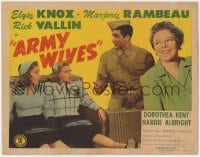 5w013 ARMY WIVES TC 1944 Elyse Knox, Marjorie Rambeau, World War II Home Front!