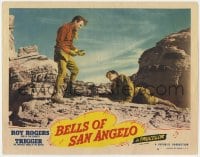 5w265 BELLS OF SAN ANGELO LC #6 1947 cowboy Roy Rogers standing over fallen David Sharpe!
