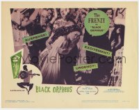 5w279 BLACK ORPHEUS LC #2 1960 Marcel Camus' Orfeu Negro, close up of Marpessa Dawn at Carnival!