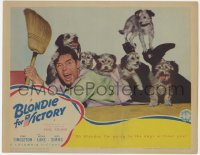 5w285 BLONDIE FOR VICTORY LC 1942 Lake as Dagwood is going to the dogs without Penny Singleton!