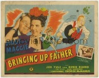 5w027 BRINGING UP FATHER TC 1946 Joe Yule as Jiggs & Renie Riano as Maggie, George McManus art!