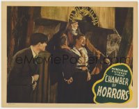 5w320 CHAMBER OF HORRORS LC 1940 man watches Leslie Banks trapped in iron maiden, Edgar Wallace!