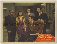5w325 CHARLIE CHAN IN THE SECRET SERVICE LC 1944 Mantan Moreland & Benson Fong w/guy in wheelchair!