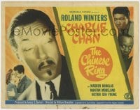 5w039 CHINESE RING TC 1948 great close up of Asian detective Roland Winters, Mantan & Sen Young!