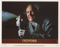 5w351 CREEPSHOW LC #6 1982 great c/u of E.G. Marshall with spray, George Romero & Stephen King!
