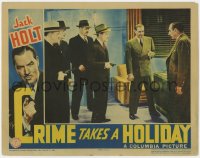 5w355 CRIME TAKES A HOLIDAY LC 1938 Jack Holt leads the police to the bad guy in office!