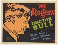 5w054 DOCTOR BULL TC R1937 directed by John Ford, cool art of Will Rogers as a country doctor!