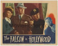 5w409 FALCON IN HOLLYWOOD LC 1944 Tom Conway & scared Veda Ann Borg wearing Yellow Cab hat!
