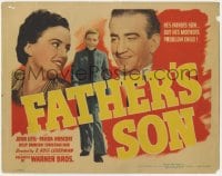 5w064 FATHER'S SON TC 1941 John Litel, Frieda Inescort, Billy Dawson is mother's problem child!