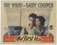 5w429 FIRST KISS LC 1928 c/u of modern day pirate Gary Cooper & beautiful leading citizen Fay Wray!