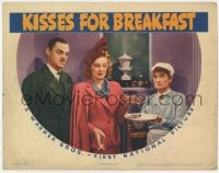 5w537 KISSES FOR BREAKFAST LC 1941 close up of Jerome Cowan, Shirley Ross & Una O'Connor!
