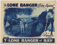 5w576 LONE RANGER RIDES AGAIN chapter 7 LC 1939 Bob Livingston as the masked hero with Silver!