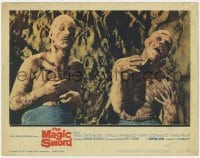 5w588 MAGIC SWORD LC #1 1961 best special effects close up of two creepy zombies!