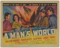 5w121 MAN'S WORLD TC 1942 dynamite in the hands of spies & dynamite in the lips of a woman!