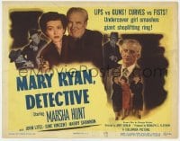 5w123 MARY RYAN, DETECTIVE TC 1950 undercover girl Marsha Hunt smashes giant shoplifting ring!