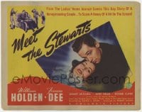 5w124 MEET THE STEWARTS TC 1942 William Holden & Frances Dee think that in-laws should be outlawed!