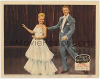 5w624 MOTHER WORE TIGHTS LC #5 1947 great close up of sexy Betty Grable & Dan Dailey on stage!