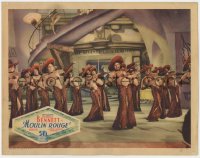 5w626 MOULIN ROUGE LC 1934 great image of 13 near-topless sexy French showgirls with sombreros!