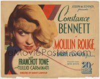 5w127 MOULIN ROUGE TC 1934 sexy entertainer Constance Bennett plays identical twins, ultra rare
