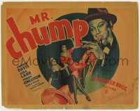 5w128 MR CHUMP TC 1938 cool art of Johnnie Davis with Lola Lane & Penny Singleton on his trumpet!